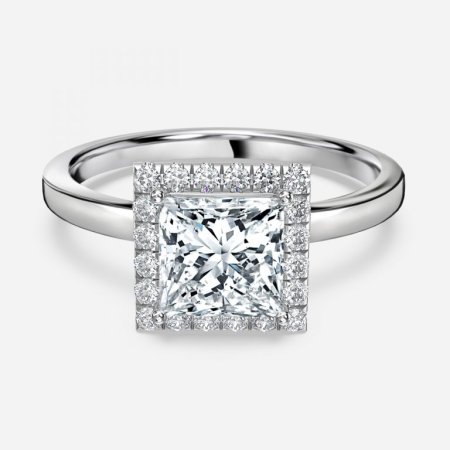 Jodha Princess Halo Engagement Ring