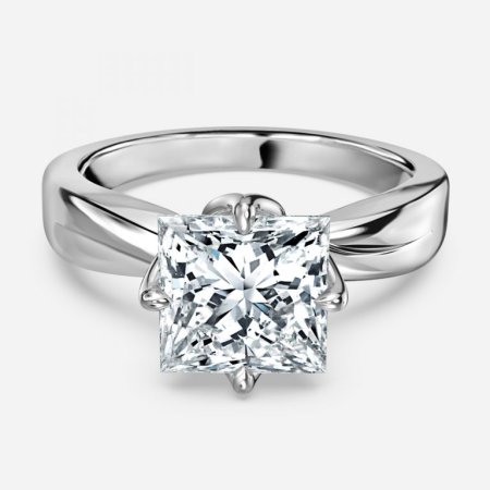 Rose Princess Solitaire Engagement Ring