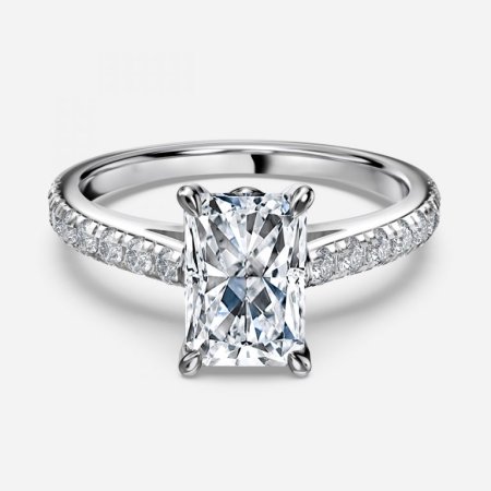Angel Radiant Diamond Band Engagement Ring