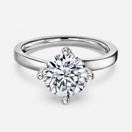 Lucy Round Solitaire Engagement Ring