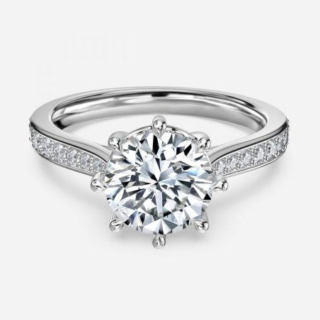 Aria Round Vintage Engagement Ring
