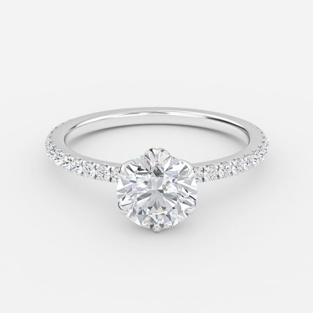 Delfi Round Diamond Band Engagement Ring