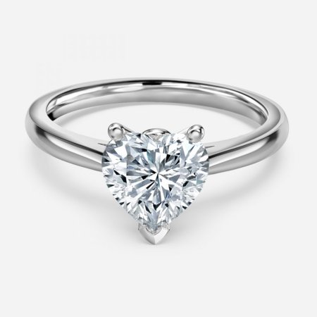 Vera Heart Solitaire Engagement Ring