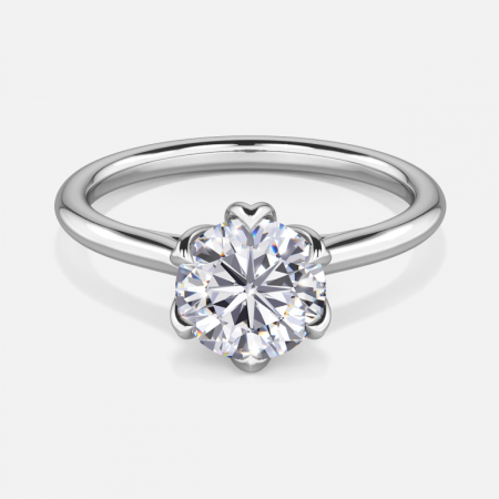 Isoke Round Solitaire Engagement Ring