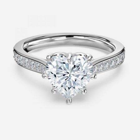 Aria Heart Vintage Engagement Ring