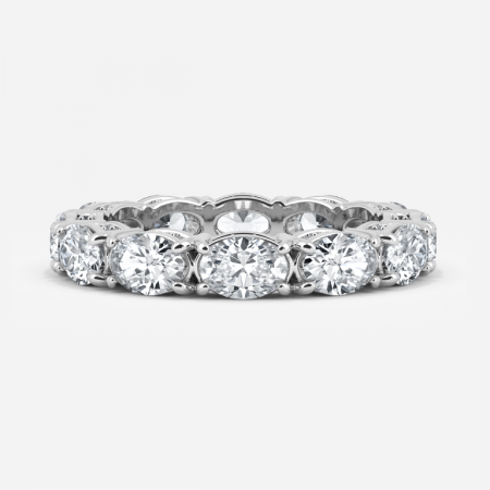 East West Oval Eternity Band