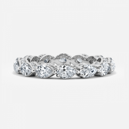 Unique Pear Eternity Band