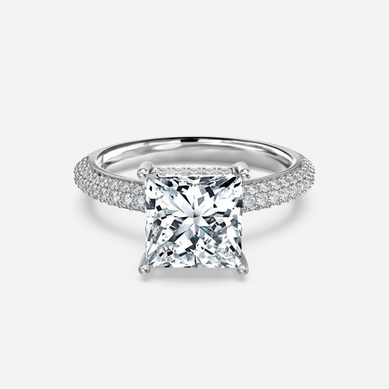 Daisy Princess Hidden Halo Lab Grown Diamond Engagement Ring