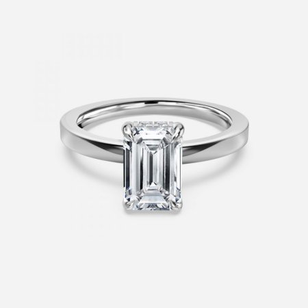 Chloe Emerald Hidden Halo Engagement Ring