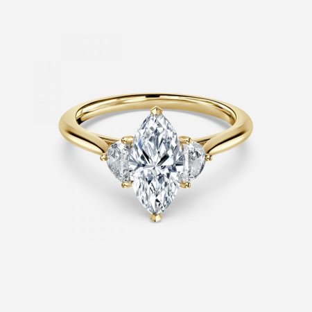 Juliette Marquise Three Stone Engagement Ring