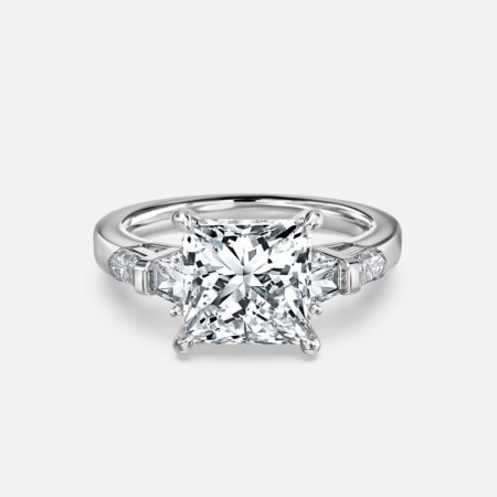 Maya Princess Three Stone Engagement Ring