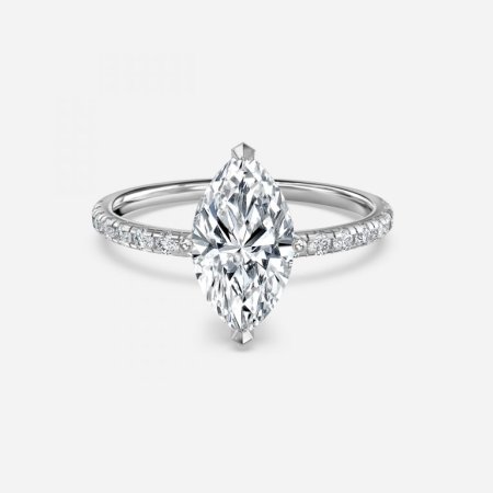 Sahana Marquise Diamond Band Engagement Ring