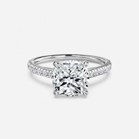 Ayla Cushion Diamond Band Engagement Ring