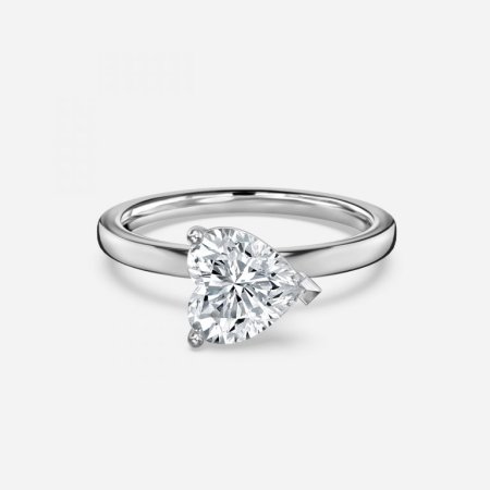 Demi Heart Solitaire Engagement Ring