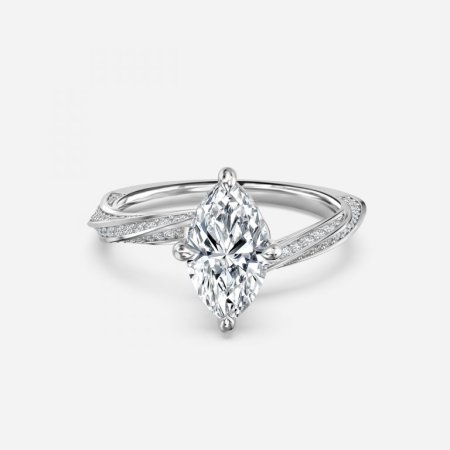 Sofia Marquise Hidden Halo Engagement Ring