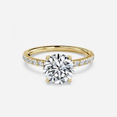 Sahana Round Diamond Band Engagement Ring