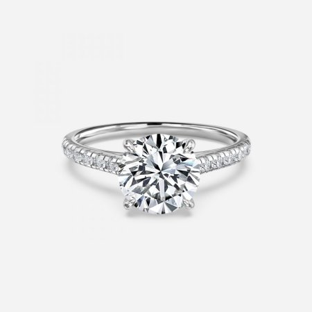 Ayla Round Diamond Band Engagement Ring