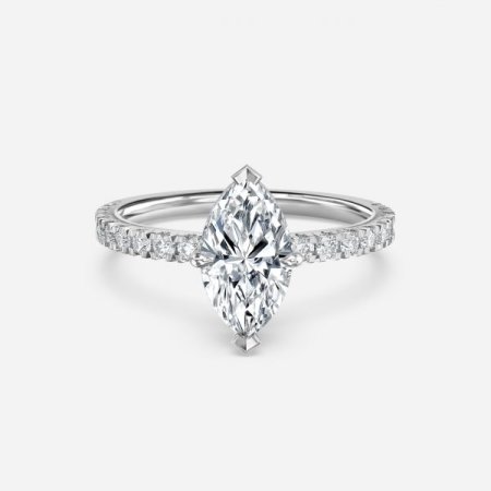Kenzo Marquise Hidden Halo Engagement Ring