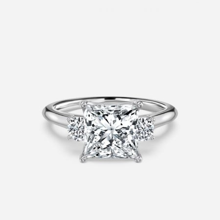 Olivia Princess Three Stone Engagement Ring