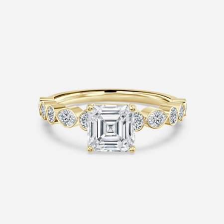 Trinity Asscher Unique Engagement Ring