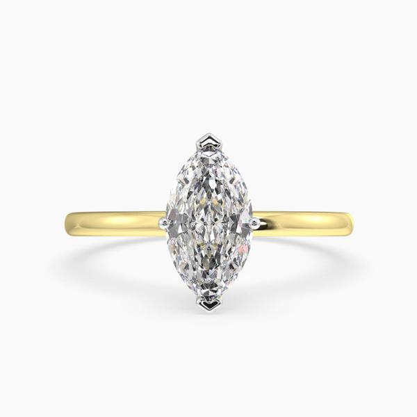 Chapman Two-Tone Engagement Ring with Lab Grown Diamonds | MiaDonna