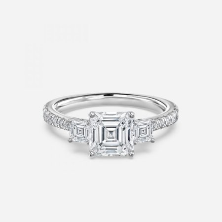 Diana Asscher Three Stone Engagement Ring