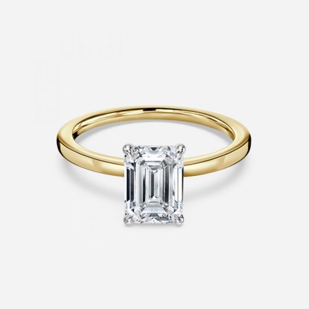 Isabella Emerald Solitaire Engagement Ring