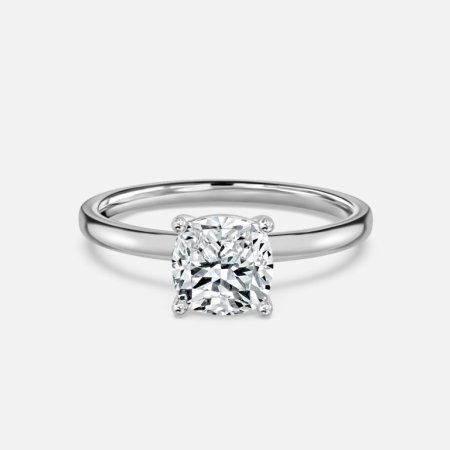 Celtic Cushion Solitaire Engagement Ring