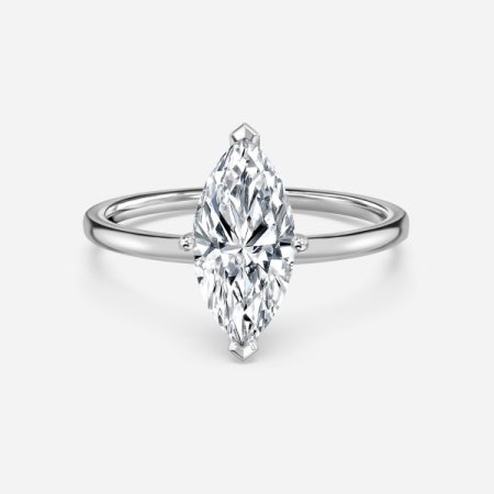Celtic Marquise Solitaire Engagement Ring