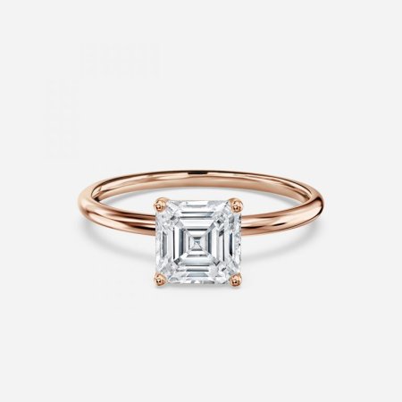 Adaya Asscher Solitaire Engagement Ring