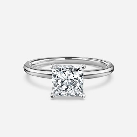 Aisha Princess Solitaire Diamond Engagement Ring