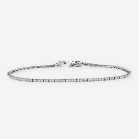 Round Brilliant Lab Diamond Tennis Bracelet