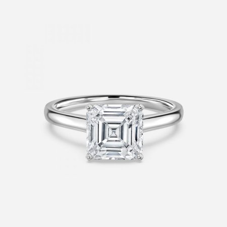 Arya Asscher Solitaire Engagement Ring