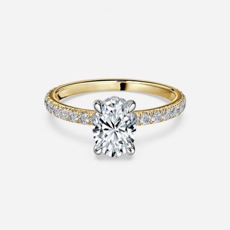 Sadie Oval Hidden Halo Engagement Ring