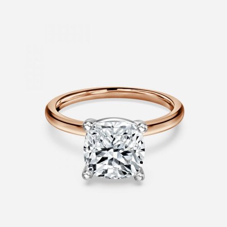 Lydia Cushion Solitaire Engagement Ring