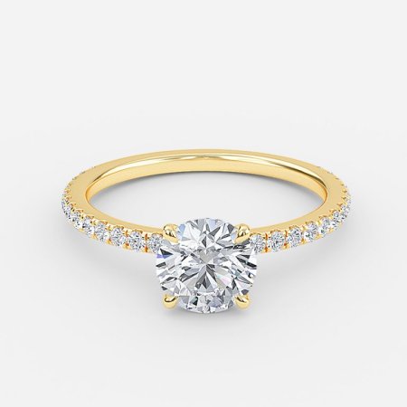 Winston Round Dainty Engagement Ring