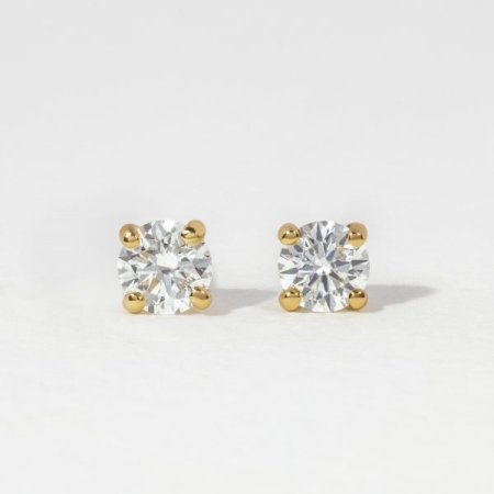 Round Lab Grown Diamond Earrings