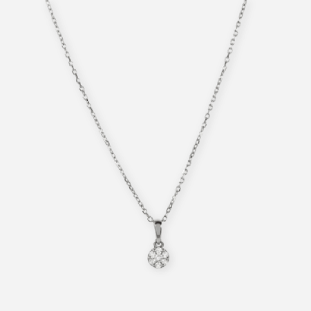 Round Lab Diamond Solitaire Pendant