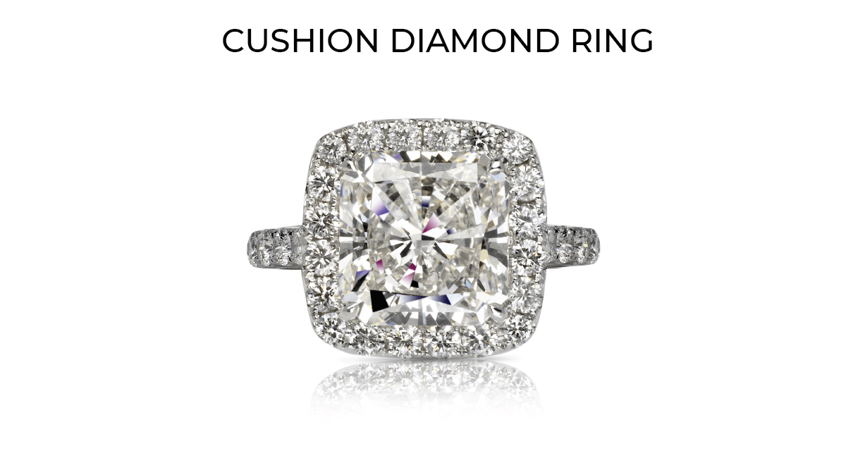 cushion shape 12 Carat Diamond Ring