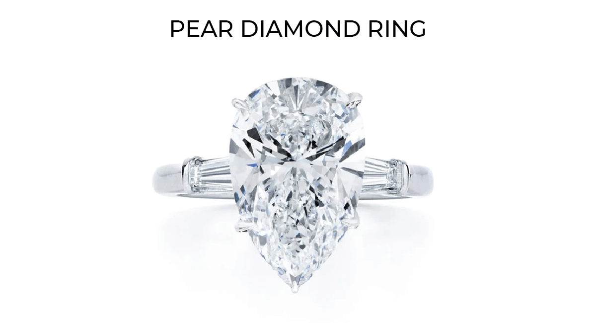 pear shape 12 Carat Diamond Ring