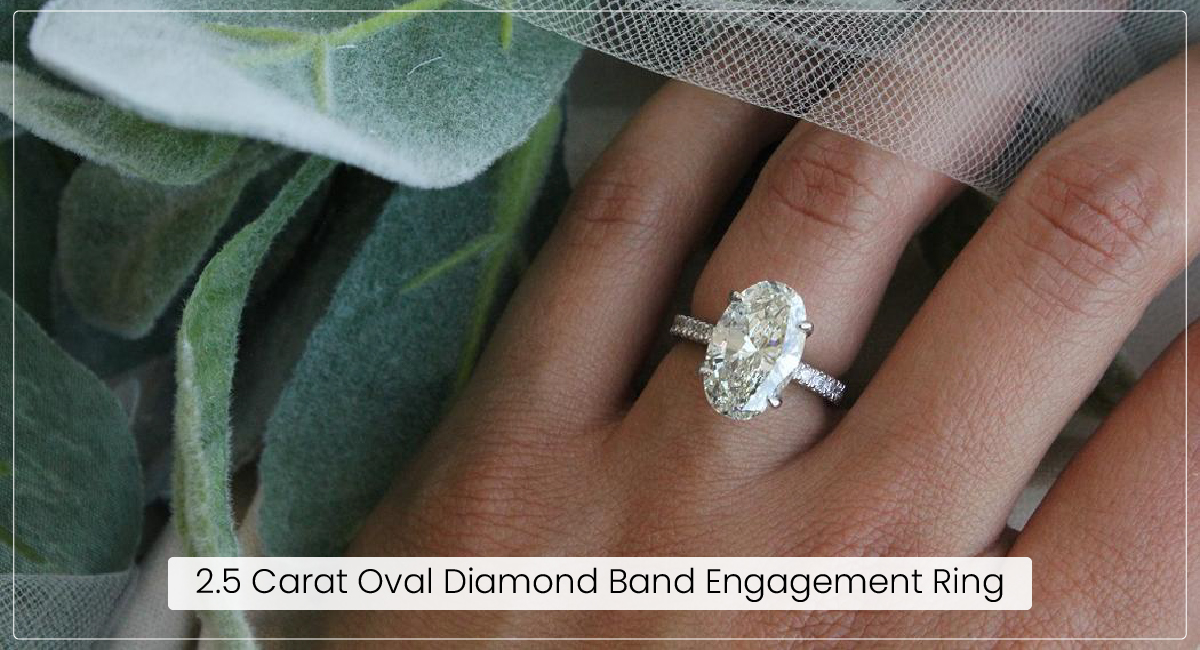 2.5 carat oval diamond engagement deals ring