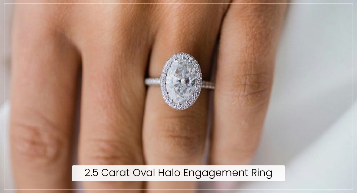 2.5 carat halo clearance diamond ring