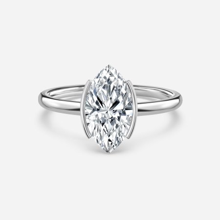 Augusta Marquise Bezel Engagement Ring