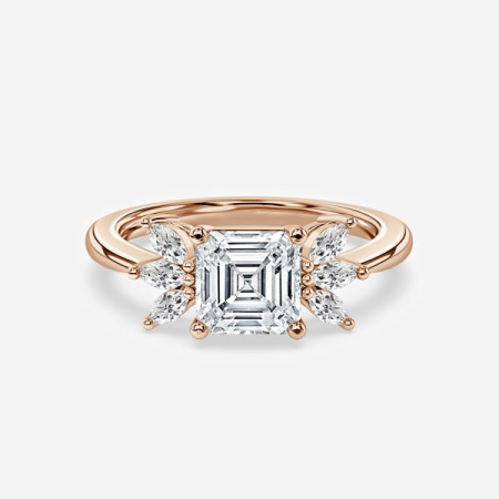 Eliana Asscher Three Stone Engagement Ring