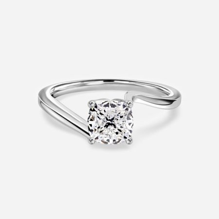 Antares Plain Cushion Solitaire Engagement Ring