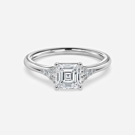 Anastasia Asscher Three Stone Engagement Ring