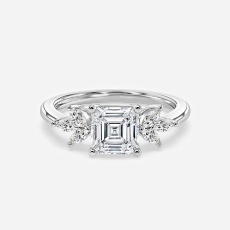 Alexandra Asscher Three Stone Engagement Ring