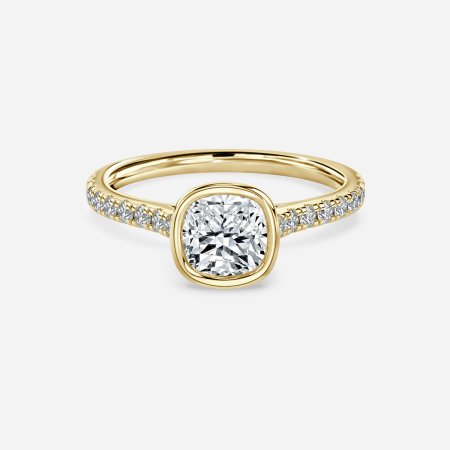 Ali'i Cushion Bezel Engagement Ring