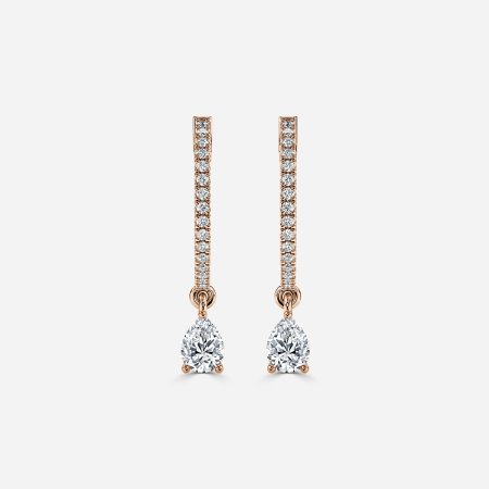 Sia Pear Hoop Earrings