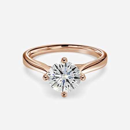 4 Prong Round Solitaire Engagement Ring